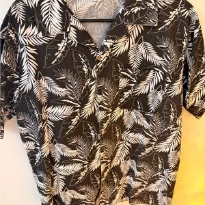 Men's Tropical Casual Cruise wear button down Shirt - Large